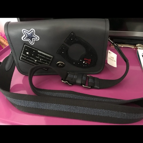 Coach Handbags - Coach Penny Midnight Cross Body Bag Midnight Blue